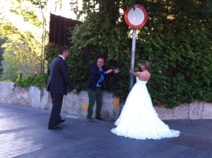 Bridal Shoot and yellow arrows