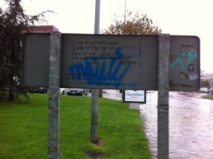 Tom Petty lyrics on the outskirts of Santiago