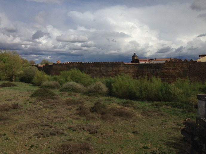 View of city walls of Mansilla de las Mulas