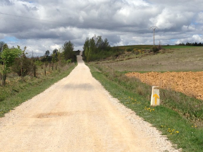 The last hill before I could see the city of Leon